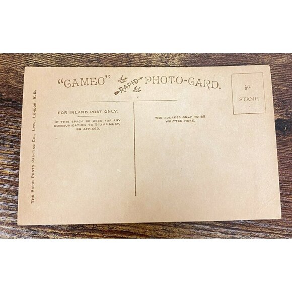 Cameo Photo Card 1900’s Queen Alexandra &‎ King Edward VII Rapid Photo Postcards - Picture 5 of 5